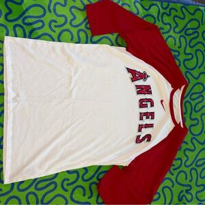 Nike Red and White Angels Tee